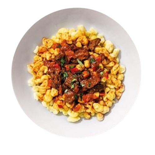 Paprikagulasch mit Spaetzle